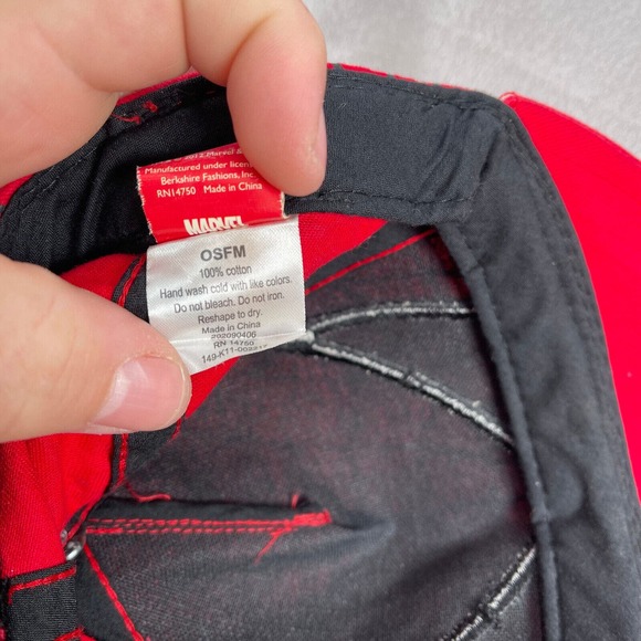 Marvel Spiderman Kids OS Snapback Hat All Over Print Spidey - Picture 10 of 12